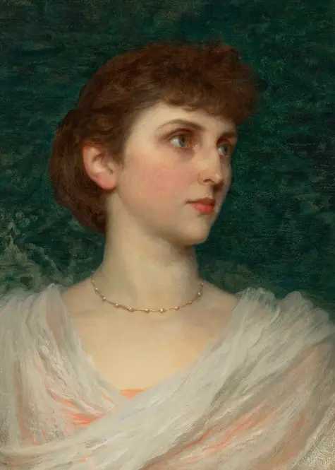 Portrait of Maude Moore (1894) by Frank Dicksee